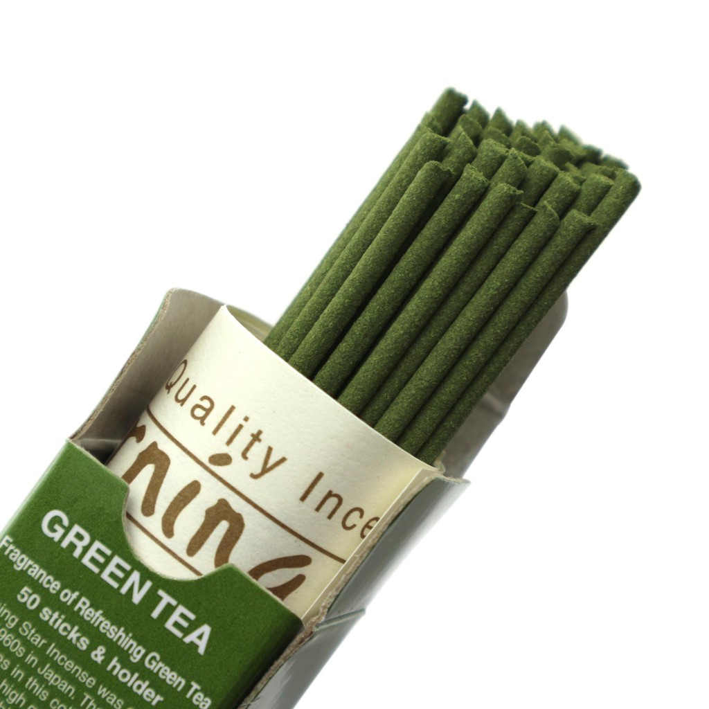 Nhang thơm Morning Star Green Tea trà xanh 50 que, Thanh hương Nhật Bản thư giãn Nippon Kodo
