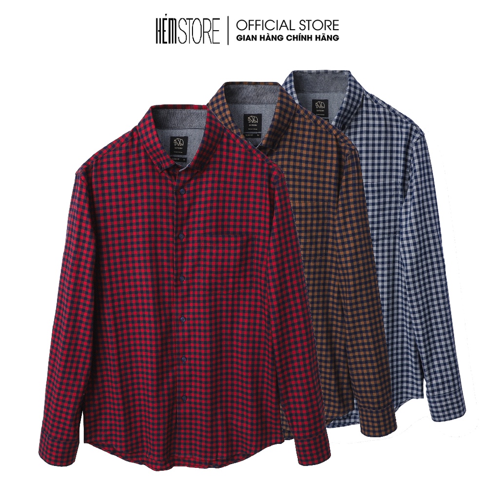 |Hẻm Store| Áo Sơ mi nam SATOSHI SASM55 caro chất cotton thoáng mát mềm mịn, thấm hút mồ hôi, dễ phối đồ | BigBuy360 - bigbuy360.vn