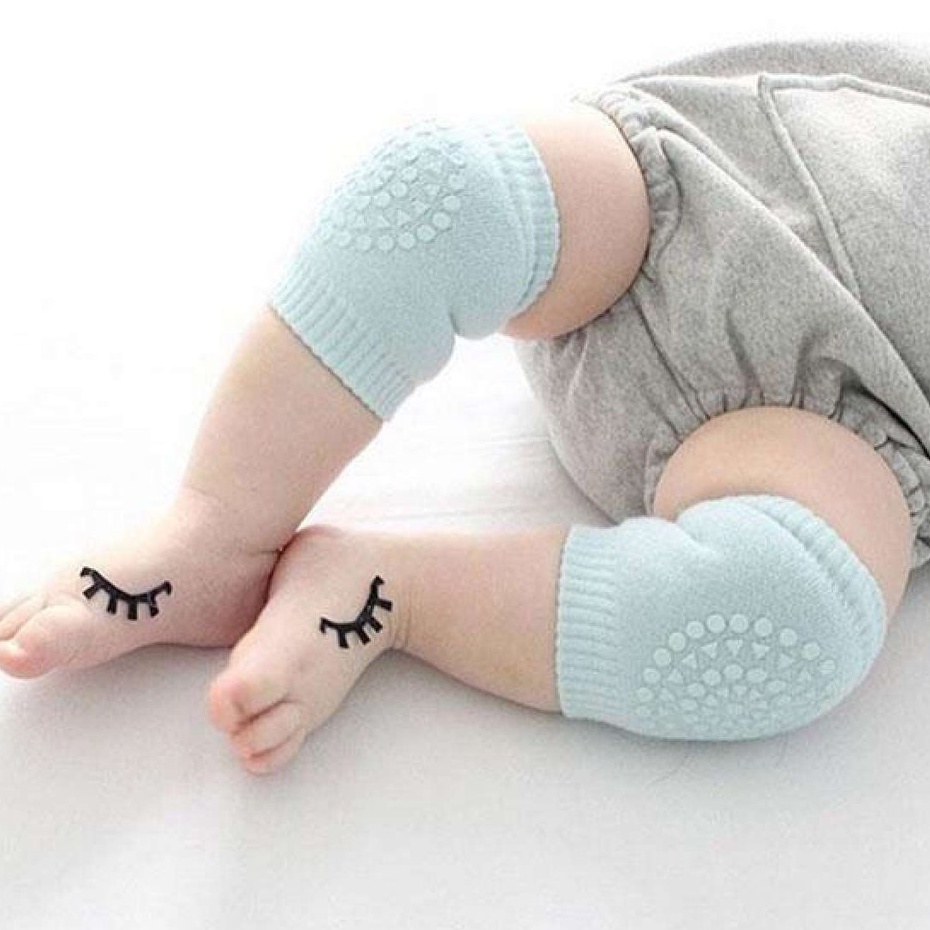 Tất Tập Bò Cho Bé Bảo Vệ Đầu Gối Bé Lót Dày Dặn Êm Ái Xuất Hàn, Miếng lót bảo vệ đầu gối chống trơn trượt cho bé tập bò