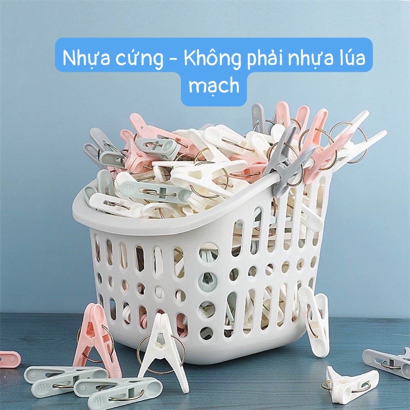 Kẹp Phơi Quần Áo Đồ Lót Đa Năng Bằng Nhựa Cứng Cao Cấp (Không Phải Nhựa Lúa Mạch Giòn Gẫy)