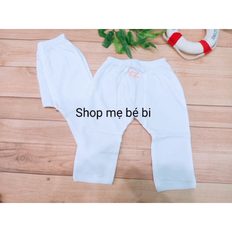 Quần dài mặc bỉm 100% cotton mềm mịn co dãn cho bé sơ sinh