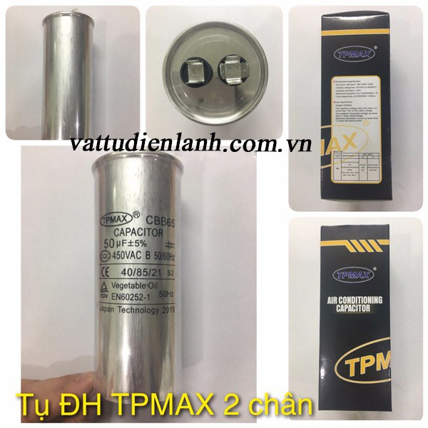 Tụ Điều Hòa 2 Chân  hãng Nhật TPMAX - Capa - Capacitor TP MAX TD