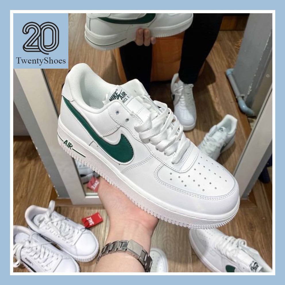Giày Nike_Xanh Lá AF1, Giày Air Force 1 Vệt Xanh Lá Hàng Đẹp Tặng Kèm Box