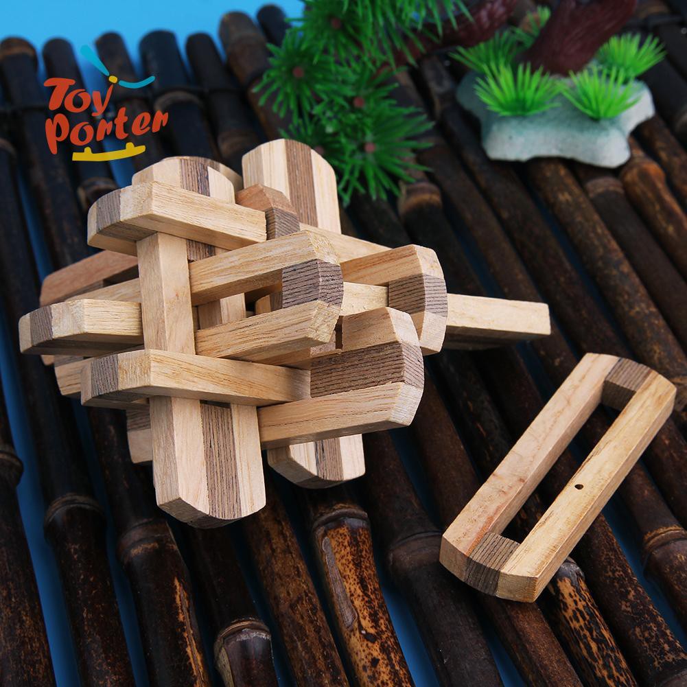 Đồ chơi khóa gỗ 3D Kongming Luban thú vị cho người lớn
