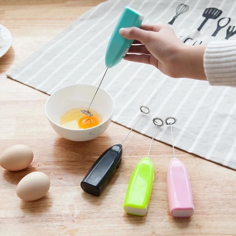 1 Dụng Cụ Đánh Trứng/ Tạo Bọt Cà Phê Cappuccino Mini Cầm Tay Tiện Dụng Cho Nhà Bếp