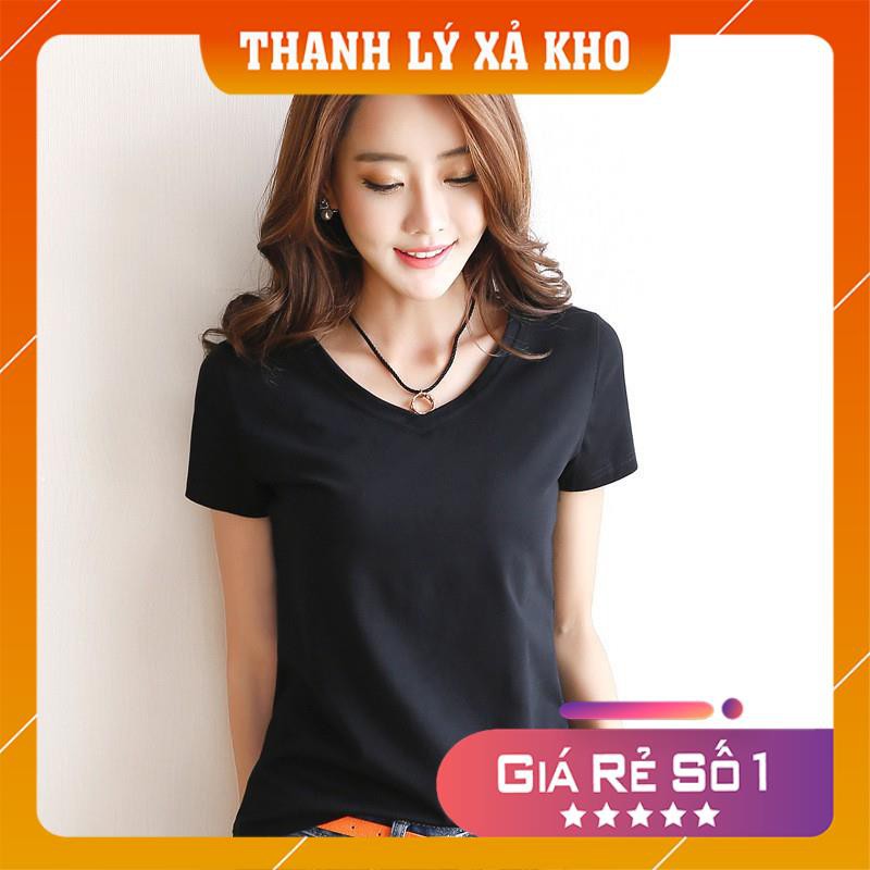 Áo thun nữ cổ tim chất cực đẹp 👕 áo phông cổ tim 👕