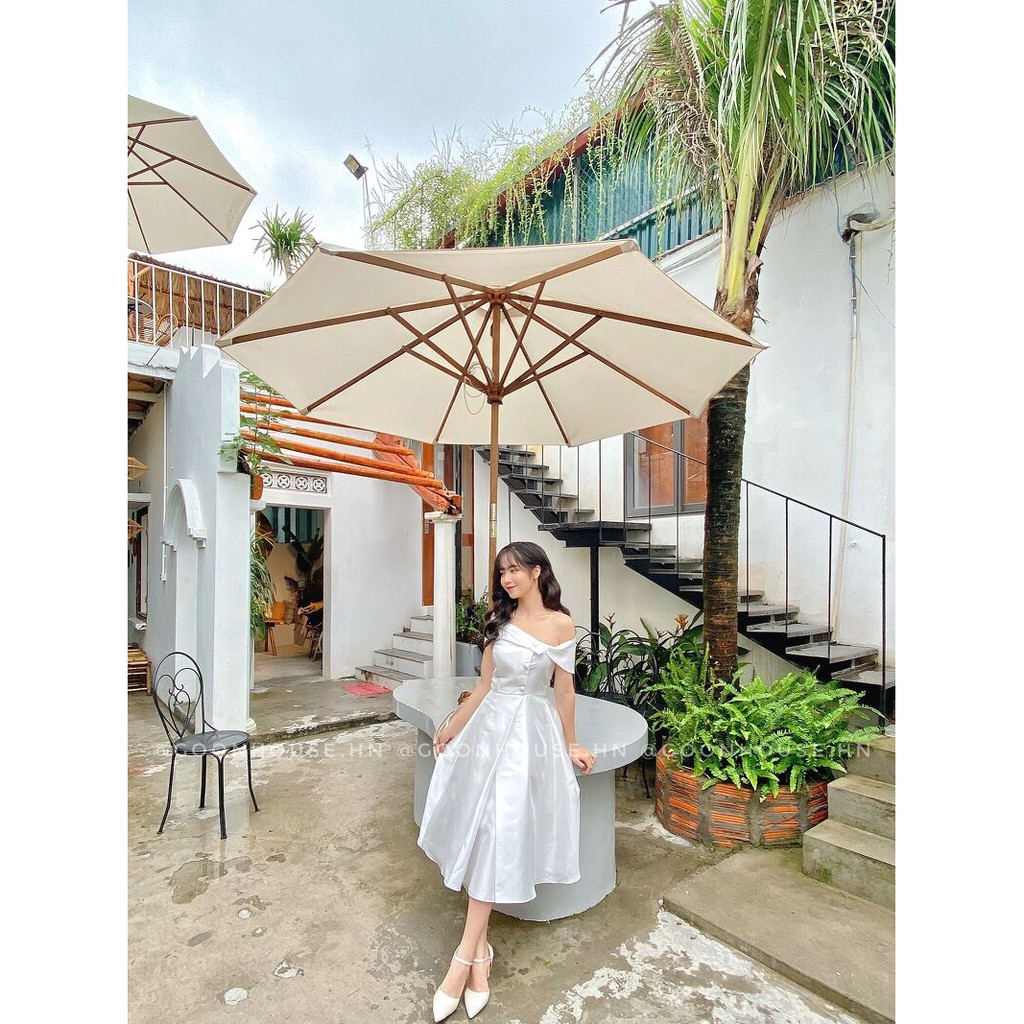 Dress Cia trắng - nude - Váy Cưới - Váy Dự Tiệc - By GOON