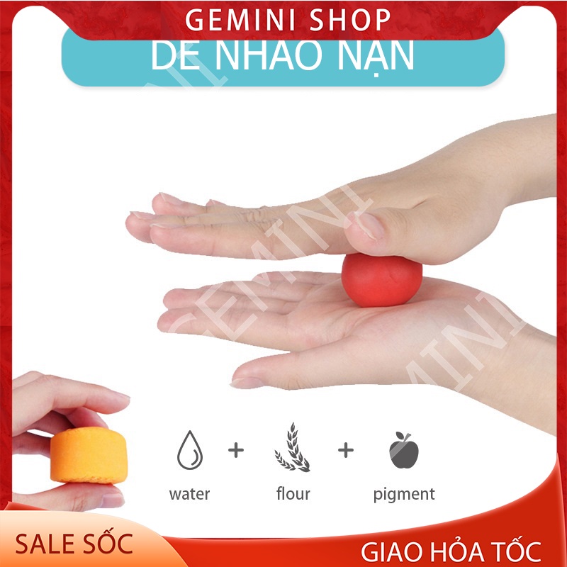 BỘ NẤU ĂN BẰNG ĐẤT NẶN DNNA, ĐỒ CHƠI LÀM MÓN ĂN TỪ ĐẤT NẶN CHO BÉ GEMINI SHOP