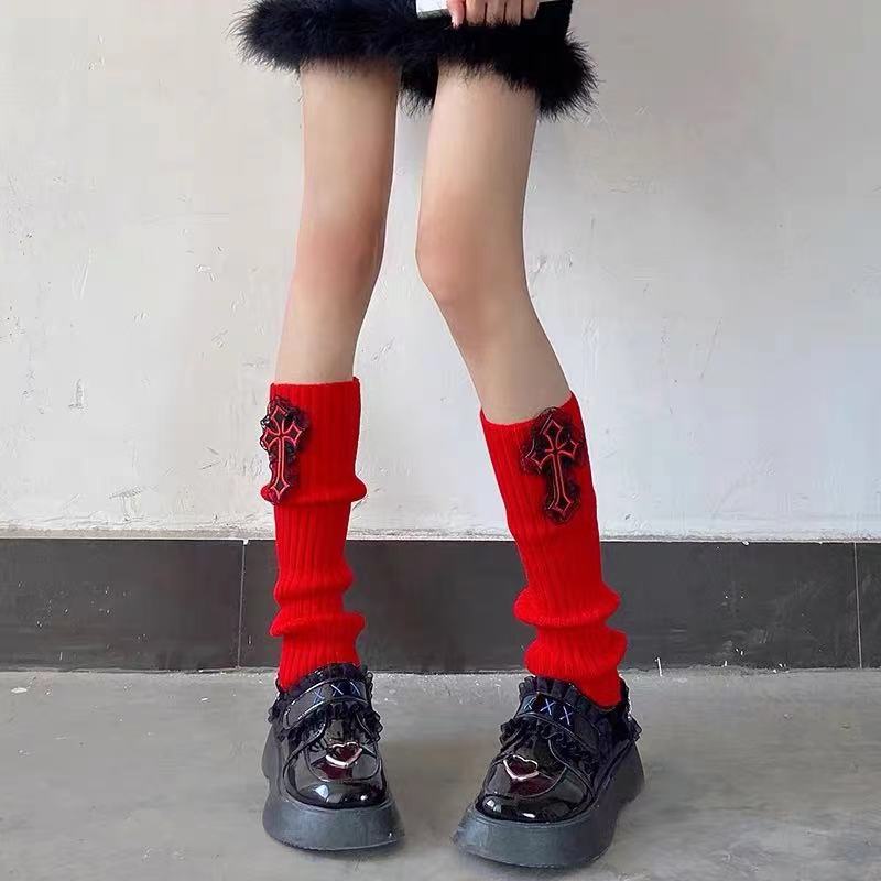 Vớ Ống Đan Chéo Harajuku Cho Nữ hot girl