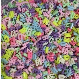 10/25/50gam chữ cái nhựa có móc treo