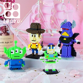 Đồ Chơi Lắp Ráp Nhân vật Hoạt hình Toy Story - Xếp hình 3D Nanoblock Minifugures Cảnh sát trưởng Woody và Buzz Lightyear
