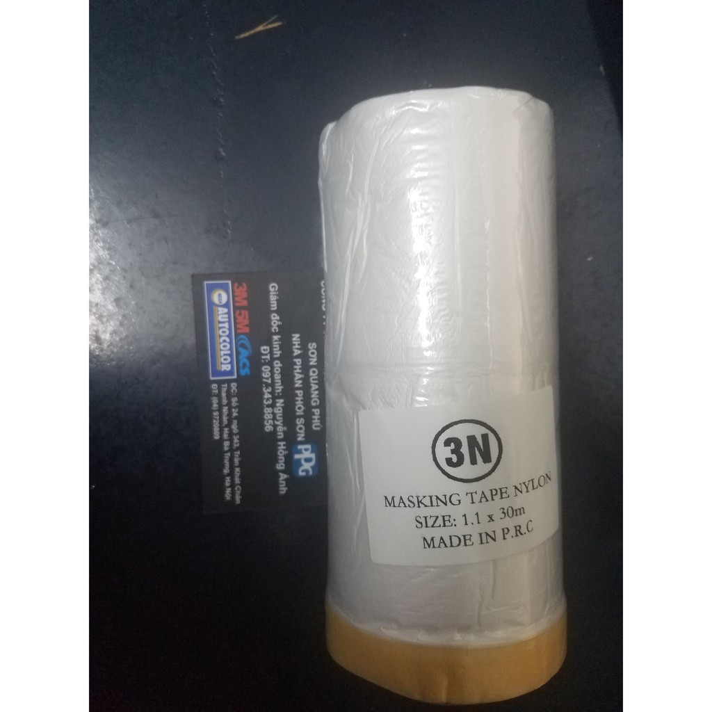 Giá sỉ 10 cuộn nilon Che Sơn Loại 110mmx30m nylon che bụi băng keo nilong SONQUANGPHU8856