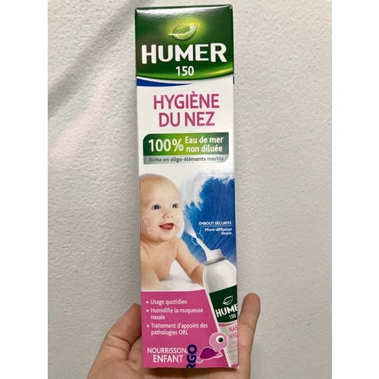 HUMER 150 HUMER NOSE HYGIENE-BÌNH XỊT MŨI NƯỚC MUỐI ĐẲNG TRƯƠNG PHUN SƯƠNG GIẢM VIÊM MŨI, NGHẸT MŨI, SỔ MŨI