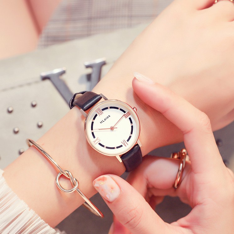 Đồng hồ nữ thời trang Hloios H02 mẫu mới cực đẹp, phong cách Hàn Quốc cá tính | BigBuy360 - bigbuy360.vn