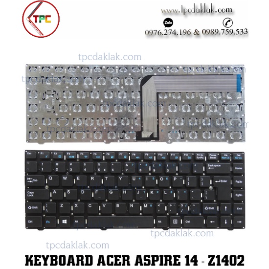 Bàn phím Laptop Acer Aspire 14-Z1402, 14-Z1401, AO Z1401-C2XW, 14 Z1401- C283 , Z1401-C7EK