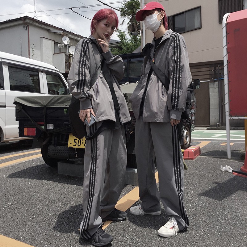 (ORDER) Áo khoác gió Nam/nữ form Unisex phối sọc tay style Retro Ulzzang Nhật Bản | BigBuy360 - bigbuy360.vn