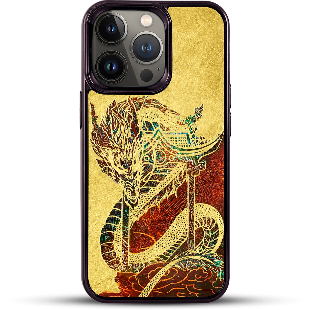 Ốp điện thoại cho iPhone 13 Pro / 13 Pro Max mẫu Rồng Phương Đông thương hiệu La Sonmai