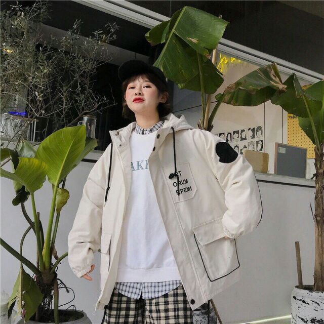 Khoác kaki form rộng túi hộp unisex SN200 KKK010 | BigBuy360 - bigbuy360.vn