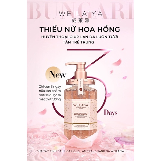 Sữa Tắm Trắng Da Hoa Hồng Damask Weilaiya | BigBuy360 - bigbuy360.vn