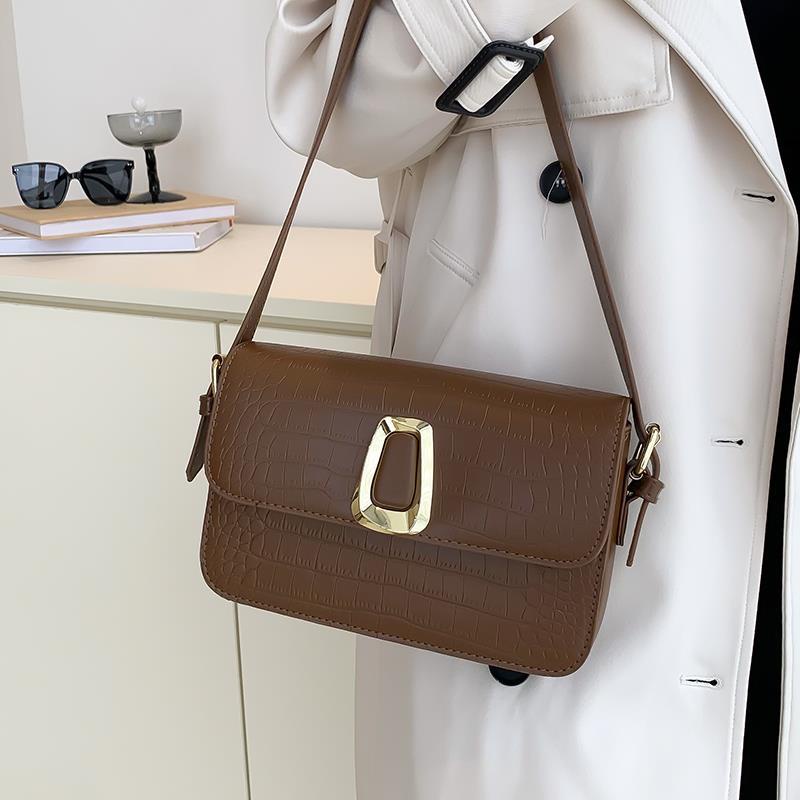 IELGY Túi Đeo Vai Họa Tiết Da Cá Sấu Cao Cấp Có Thể Điều Chỉnh Kích Cỡ Cho Nữ