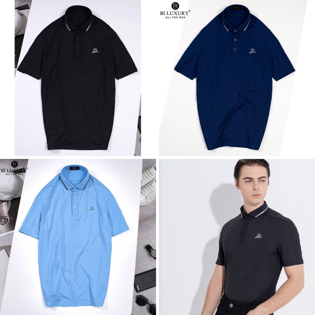 Áo thun nam có cổ Biluxury áo polo kháng khuẩn basic trẻ trung 4APCT117 | BigBuy360 - bigbuy360.vn