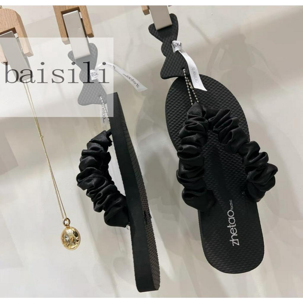 DÉP BỆT BAISILI - DÉP ĐẾ BẰNG QUAI KẸP NHÚNG PHONG CÁCH THỜI TRANG NỮ HIỆN ĐẠI BD230578