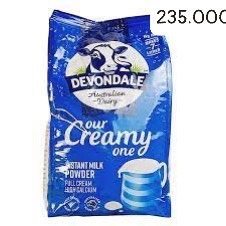 Sữa bột Devondale nguyên kem 1kg) Combo 8 bịch date 2-2023