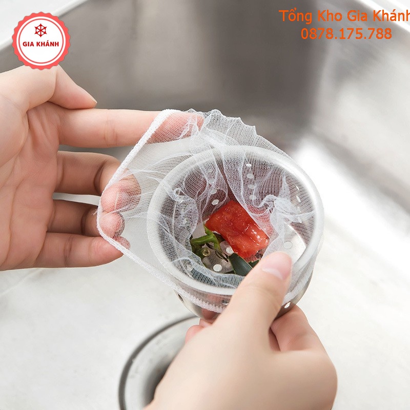Túi Lọc Rác Bồn Rửa Bát Chén Sạch Sẽ , Tiện Lợi - Combo 100 Túi Siêu Rẻ - Mã LD2115