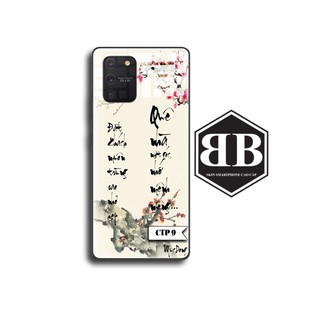 Ốp lưng kính cường lực chữ thư pháp cho SAMSUNG M20 / M30S M21 / M80S S10 LITE