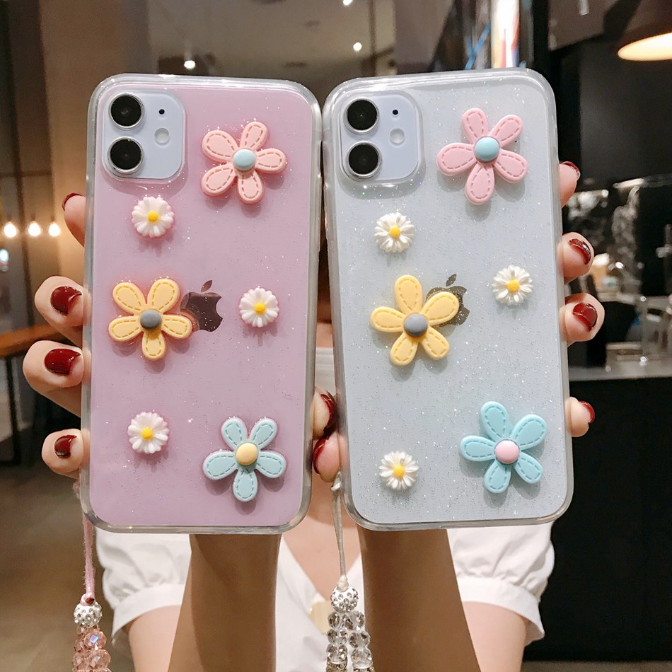 Ốp Lưng Họa Tiết Hoa Hướng Dương Dễ Thương Cho Iphone 7 8 Plus Se 2020 11 12 Pro Max X Xs Max Xr 12mini | BigBuy360 - bigbuy360.vn
