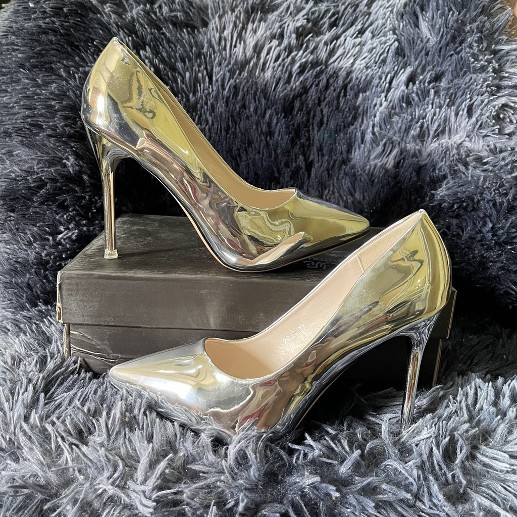 giày cao gót tráng gương sang chảnh-1811