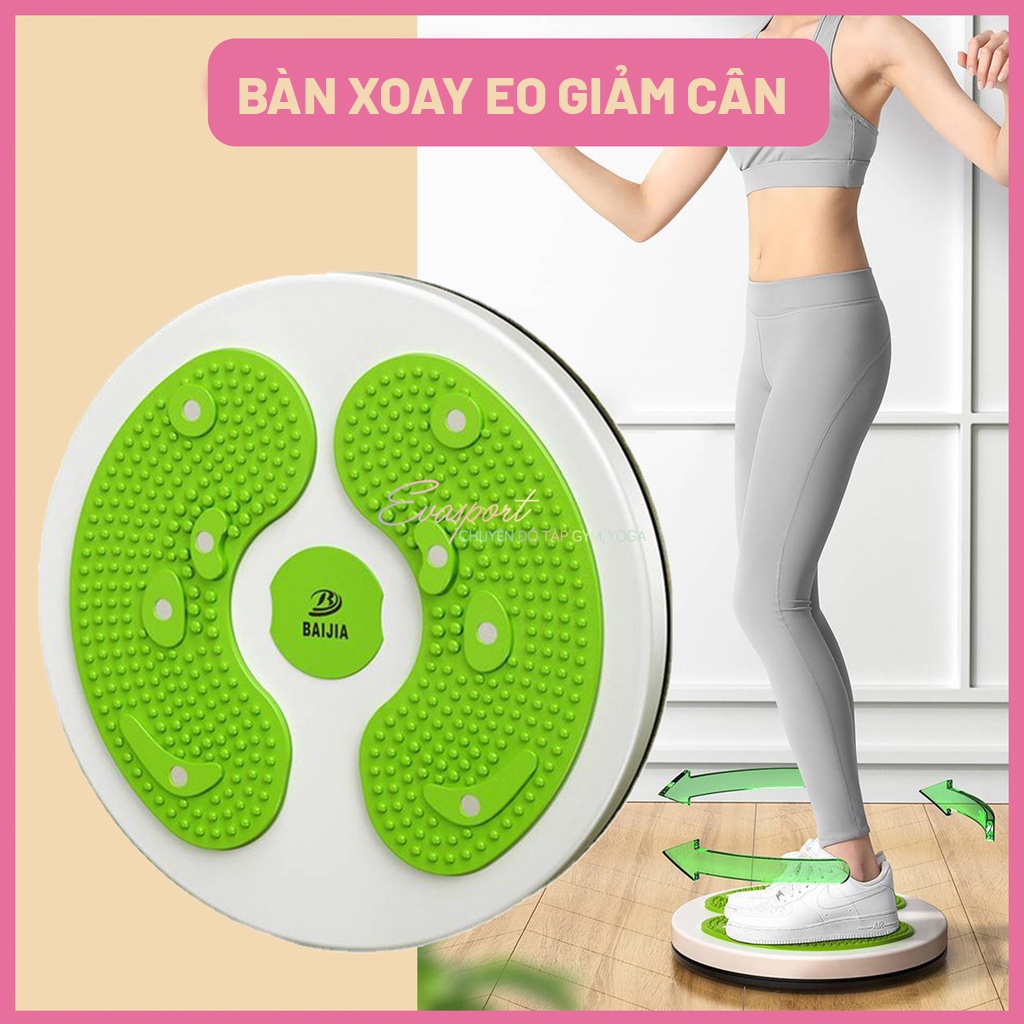 Bàn Xoay Kèm Dây Nữ Từ Tính Đa Năng Hỗ Trợ Luyện Tập Thể Thao Dụng Cụ Tập Cơ Bụng Giảm Cân Tại Nhà Evasport