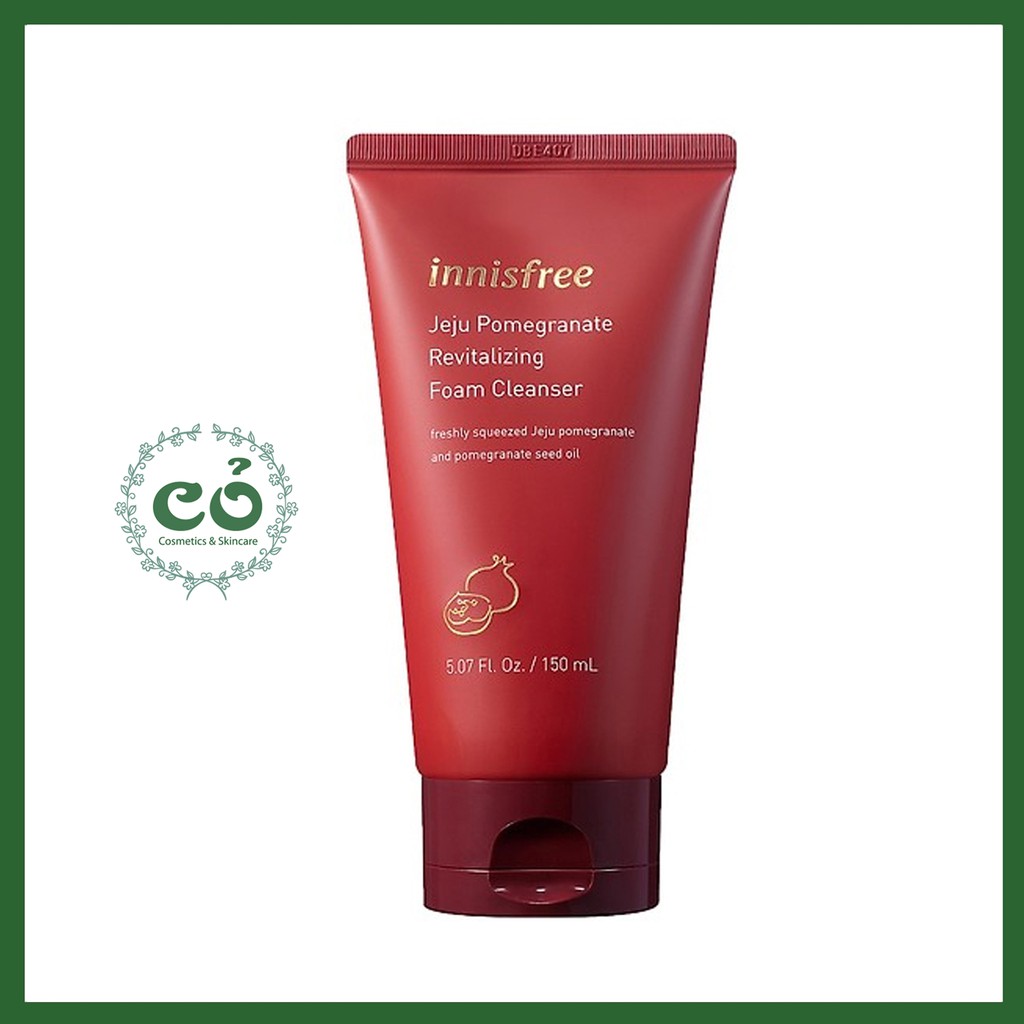 Sữa Rửa Mặt Lựu Innisfree Jeju Pomegranate Revitalizing Foam Cleans