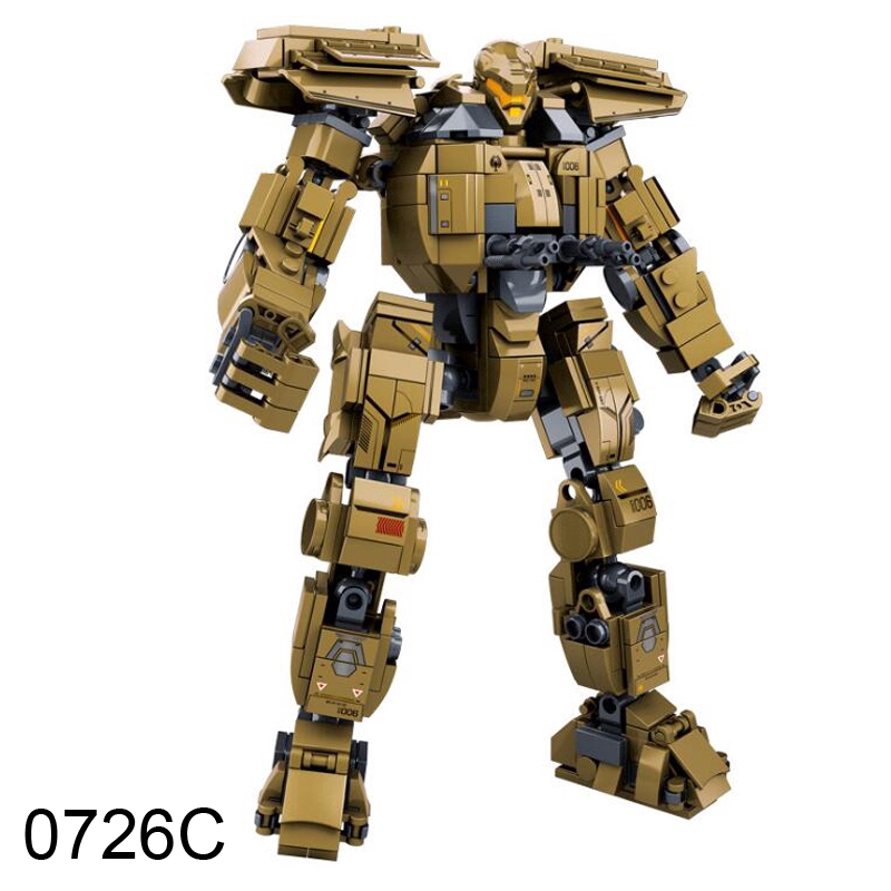 Đồ chơi lắp ghép lego siêu anh hùng Sluban 0726A 0726B 0726C 0726D Pacific Rim Jaeger Gipsy cho trẻ em