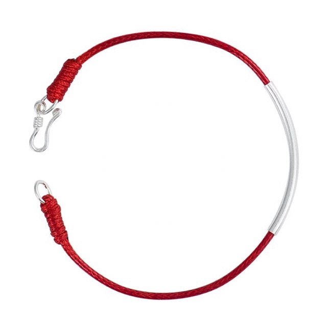 Lắc tay chỉ đỏ khúc bạc Ý 925 - Vòng tay chỉ đỏ may mắn L-1556 cực đẹp full Hộp sang chảnh
