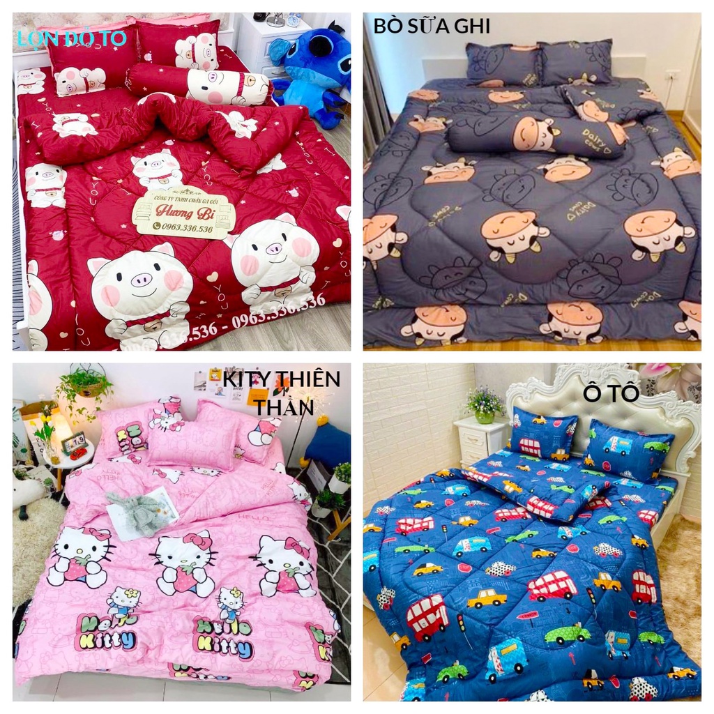 Bộ Ga Gối Cotton Poly Các Mẫu Cho Trẻ Em, Em Bé Gia Đình Bạn [TH]