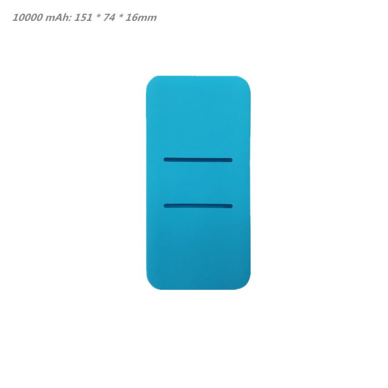 Túi đựng bảo vệ pin sạc dự phòng Xiaomi 2 10000/ 20000mAh 2 cổng USB bằng silicone