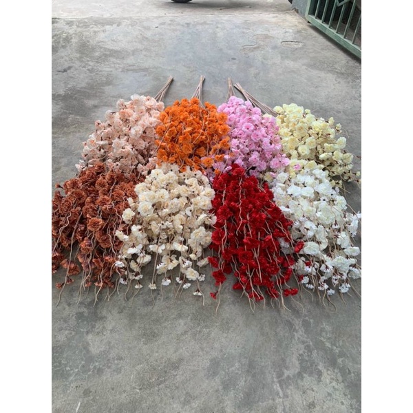 Cành Anh Đào Râu Cao cấp_ hoa giả trang trí