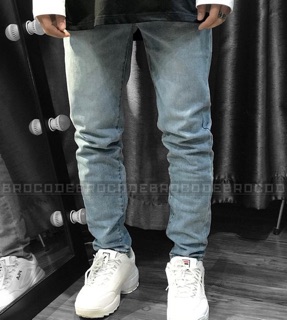 Quần jeans trơn xanh đậm Brocode