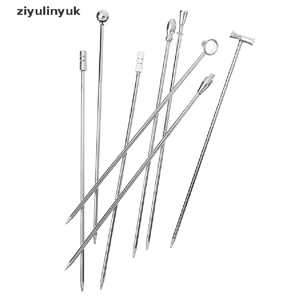 Set 4 Que Inox Gắp Cocktail / Trái Cây Có Thể Tái Sử Dụng