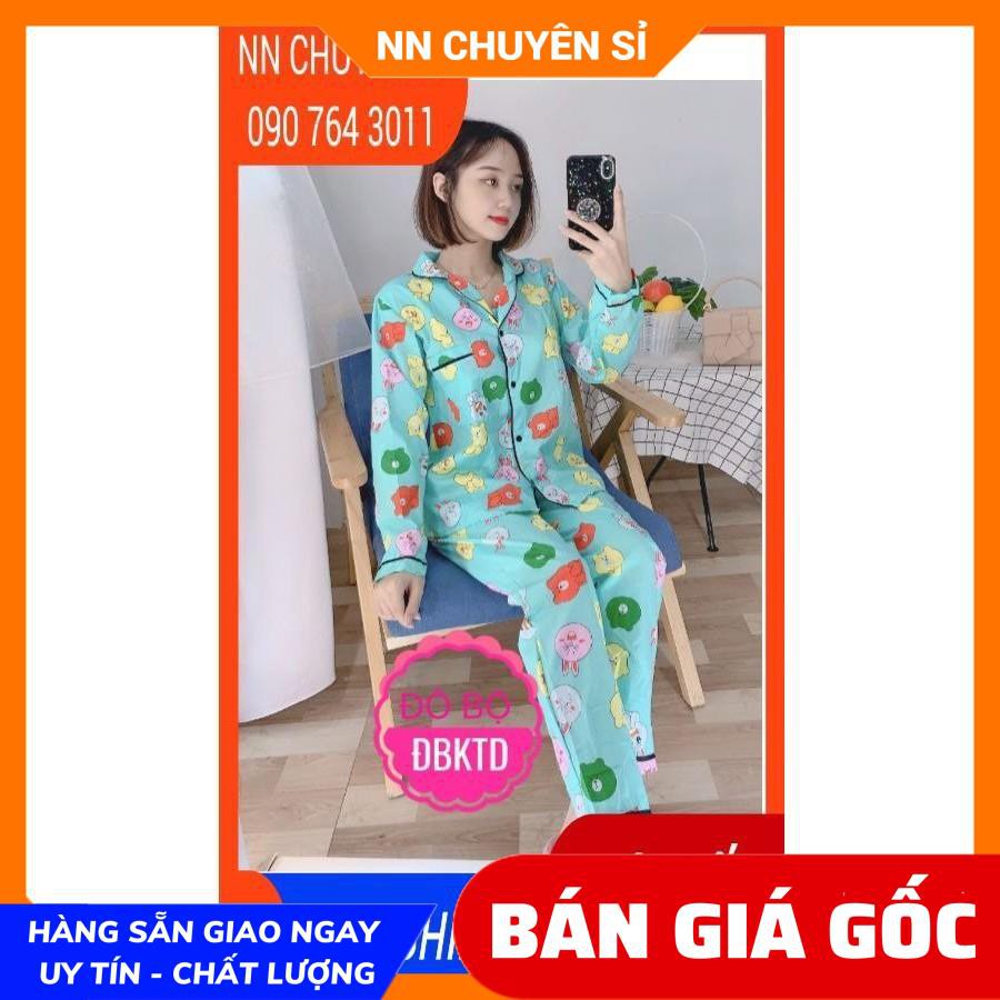 ẢNH THẬT ⚡ BỘ KATE TAY DÀI QUẦN DÀI - BỘ KATE IN HÌNH HOẠT HÌNH - NGỦ HOẠT HÌNH - ĐBKTD