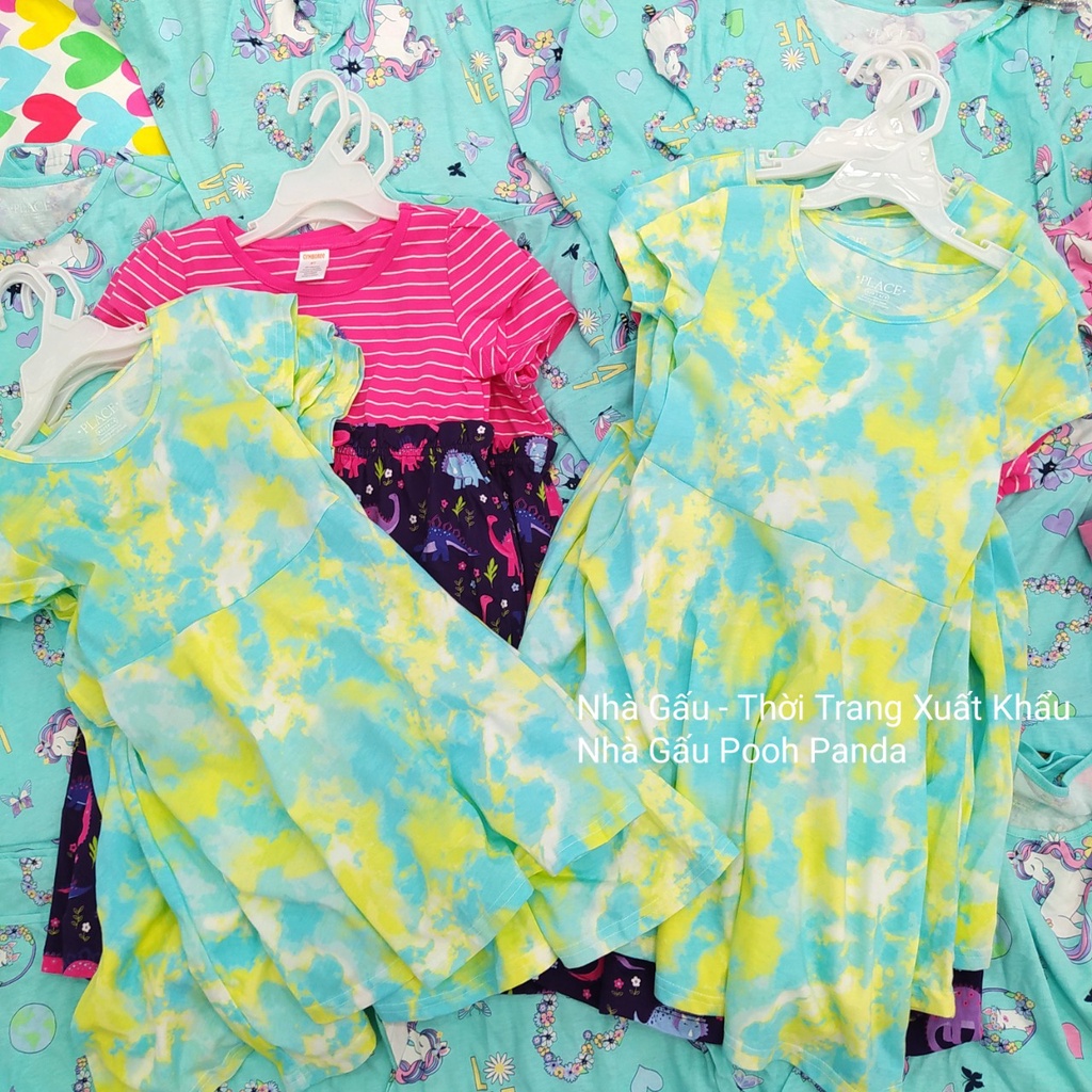 Đầm size đại loang xanh vàng BG2238