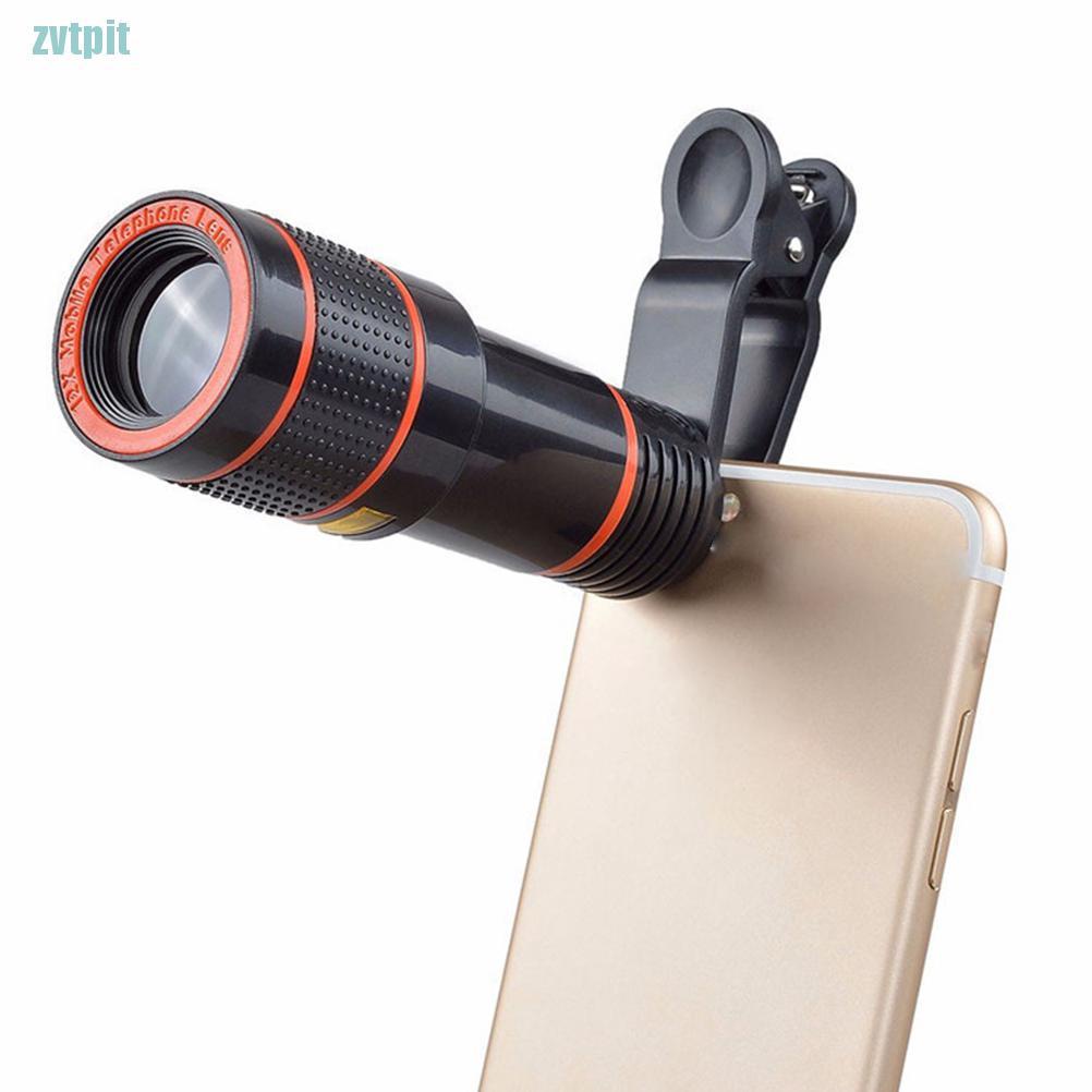 [ZVT] Clip-on 12x Optical Zoom HD Tele Camera Lens For Universal Mobile Phone  PT