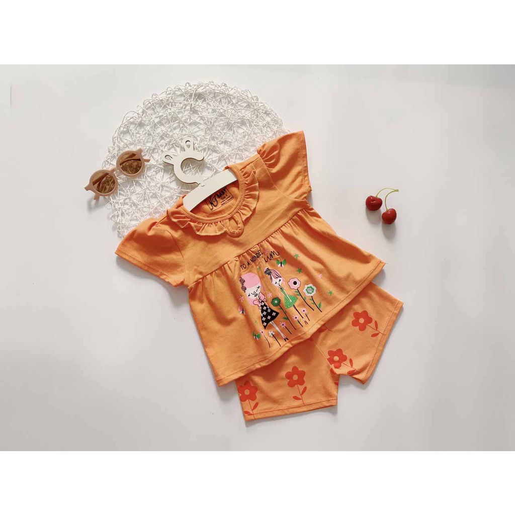 [MẪU MỚI] BỘ HOA TAY BỒNG CHẤT COTTON 4C HÀNG LOẠI 1 IN HÌNH BÉ GÁI SIÊU ĐÁNG YÊU. ẢNH CHỤP THẬT. VIDEO THẬT. BIBO SHOP