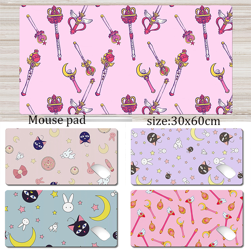 Sailor Moon Tấm Lót Chuột Cỡ Lớn In Hình Thủy Thủ Mặt Trăng Xinh Xắn