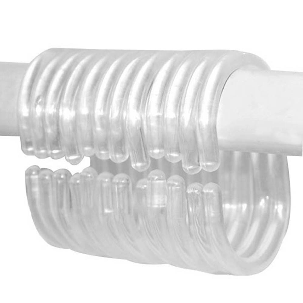 EPOCH 12 Móc Treo Rèm Nhà Tắm Bằng Nhựa Trong Suốt