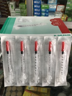 Bơm Tiêm đỏ 1cc chính hãng B-Braun