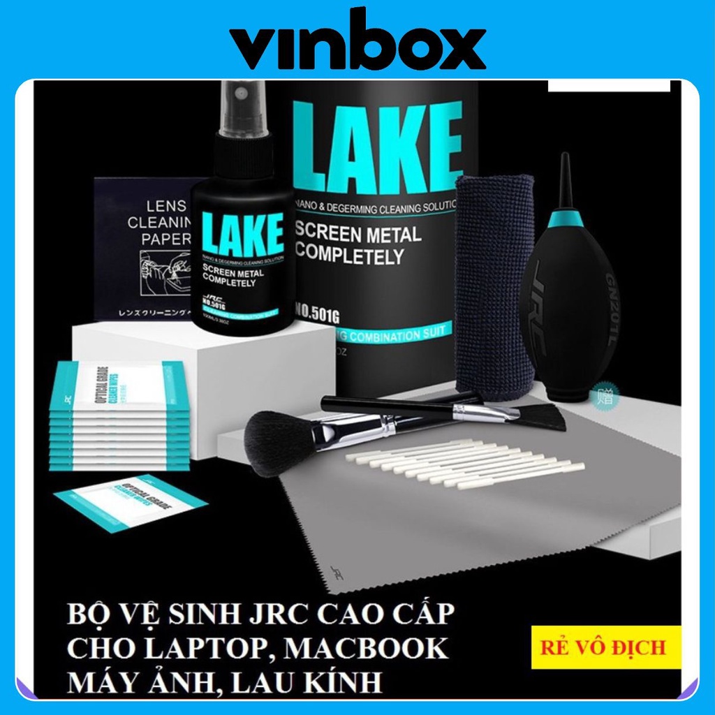 ✔️ Bộ Vệ Sinh Chính Hãng JRC Cao Cấp Loại 9 in 1 cho Laptop, Macbook, Máy Ảnh, Lau Kính