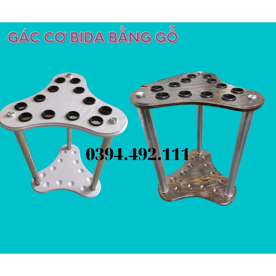 Giá để cơ bida bằng gỗ