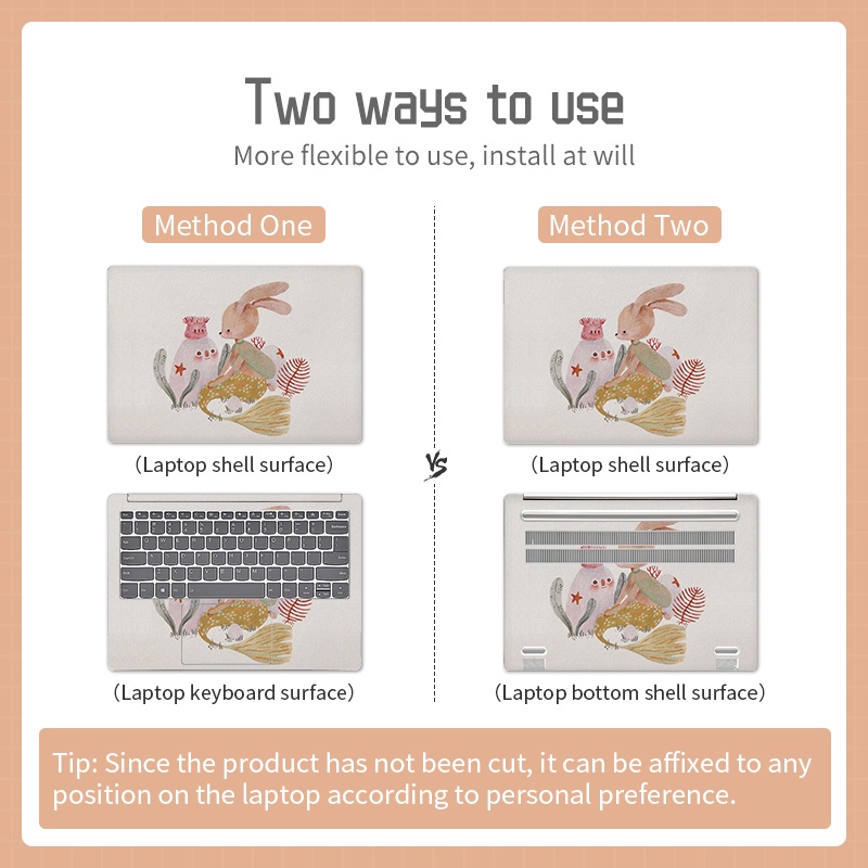 FOR DELL ACER LENOVO ASUS Miếng Dán Hình Hoạt Hình Trang Trí laptop Máy Tính HP